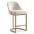 Barrelback Stool with Linen Seat and Metal Base-279362313-279362312