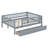 Full Size Wooden Daybed, Bed Frame With Two Drawers For Kids Teens Adults, Wood Slat Support, No Box Spring Needed-812977000