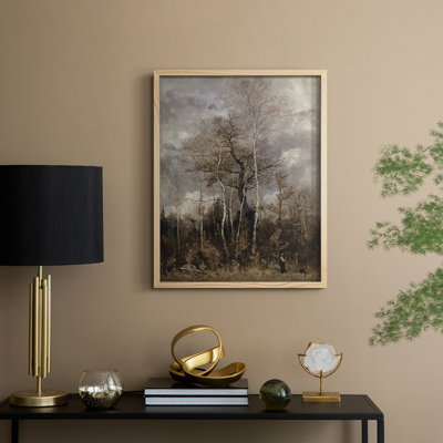«Vintage Landscape CLII», reproduction encadrée - bois massif