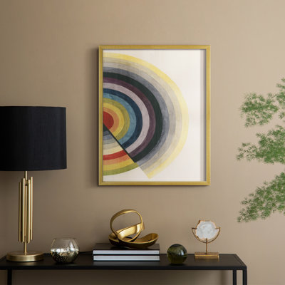 Rainbow Core Diptych II Framed Print - Solid Wood