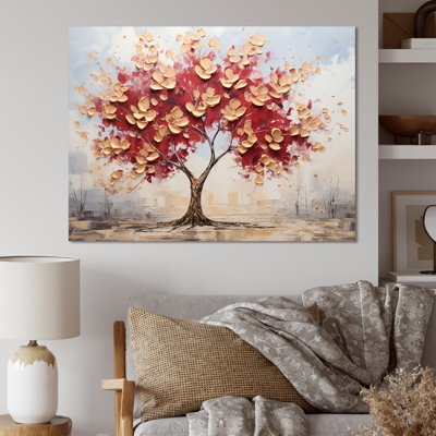 Érable doré sur toile Golden Elegance