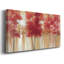 Arbres rouges - Toile tendue avec châssis - Prêt à accrocher-891728048