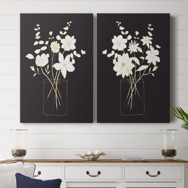 Simply Bold Sketch I-Premium Gallery Wrapped Canvas -Ready to Hang, 60" H x 40" W