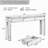 63" Solid Wood Console Table, Farmhouse Entryway Table with 3 Drawers