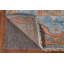 Tapis oriental floral Oushak fait à la main 9 x 12