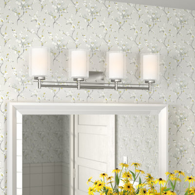 Lampe murale / de salle de bain à quatre lumières Elmwood Park de Génération Lighting 