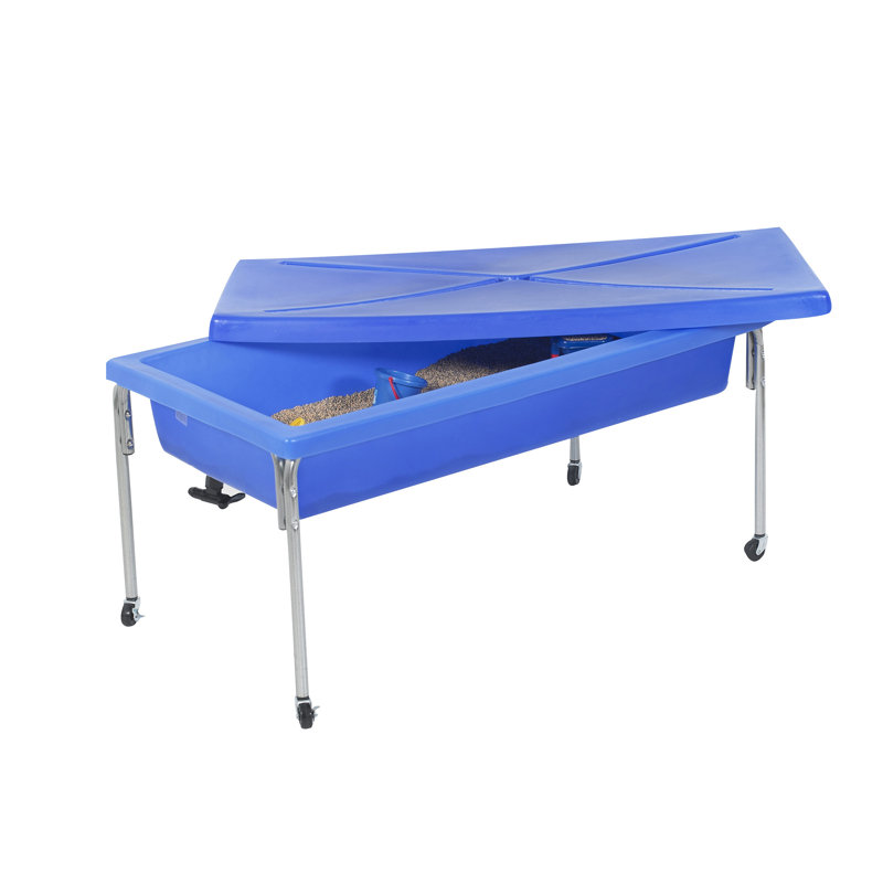 Grande table sensorielle - table et couvercle de 18 po, H 24 po x l 50 po x p 26 po
