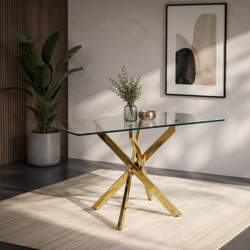 Dining Table, Gold