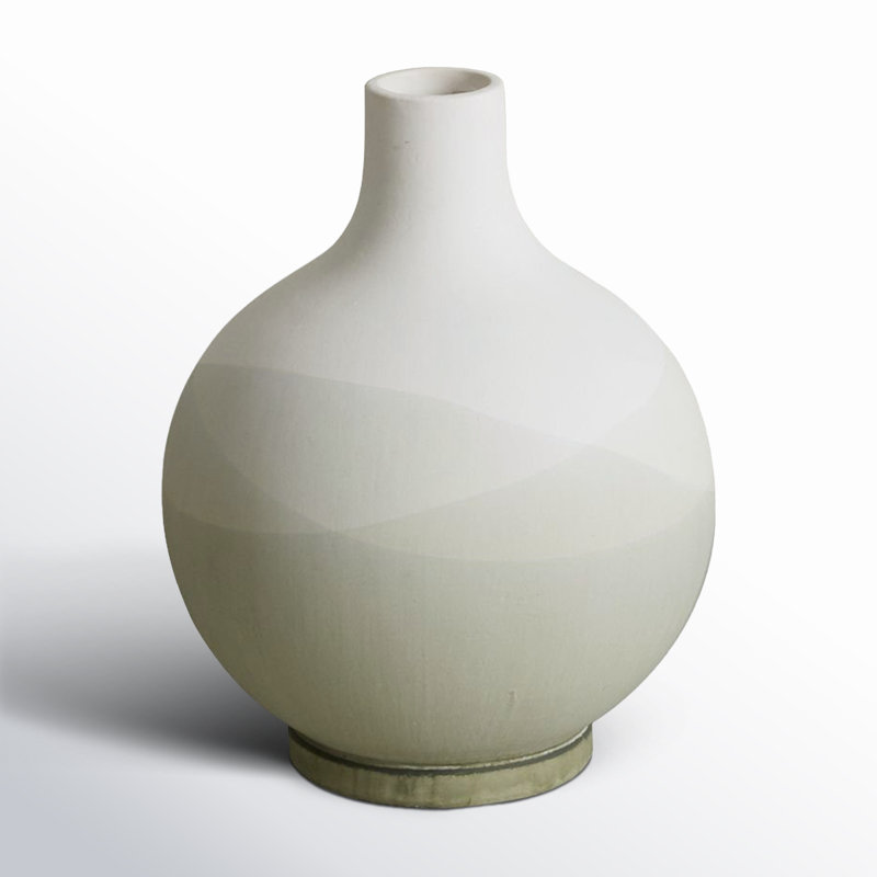 Ciri Handmade Ceramic Table Vase, 9" H x 7.25" W x 7.25" D