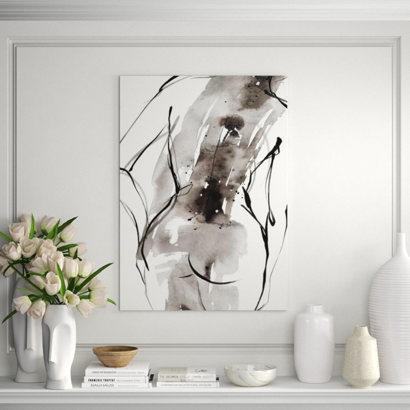 Delicate Motion IV Painting by FORM Design Studio, Image Brush Gel, 42" H x 30" W