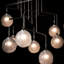 Luminaire suspendu mobile 10 lumières Fritz Globe - Hauteur totale standard-448949614-448949615