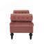 Banc de chambre de style moderne, banc rembourré avec 2 coussins amovibles-1858862796