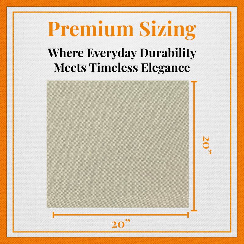 Linen Square Napkin, Natural