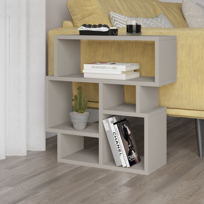 Airlia Floor Shelf End Table, Sandstone