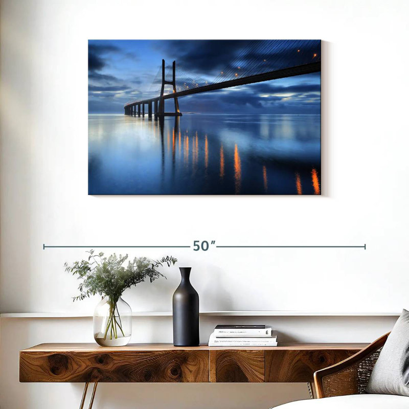 Lilie Vasco Da Gama Bridge la nuit