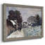 «Snow At Argenteuil», reproduction d'art encadrée sur toile par Claude Monet-1410023284-1410023291