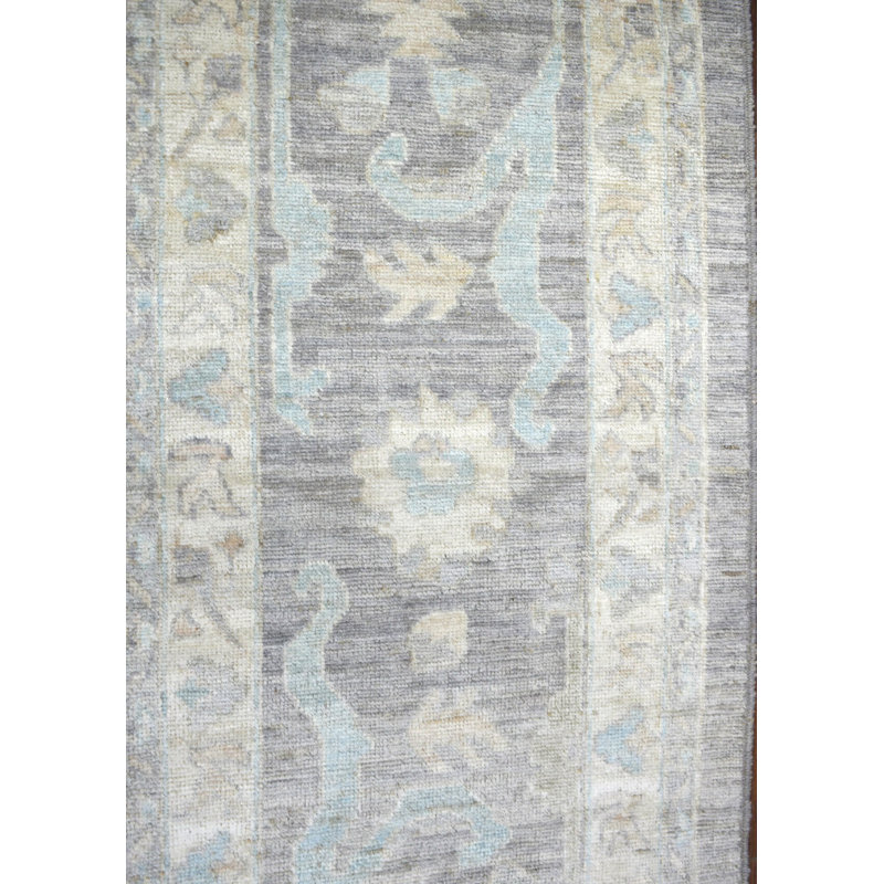 Oushak One-of-a-Kind 12'3" X 15'10" New Age Wool Area Rug in