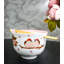 Twin Sparrows Cherry Blossom Ceramic Donburi Ramen Bowl With Chopsticks Set