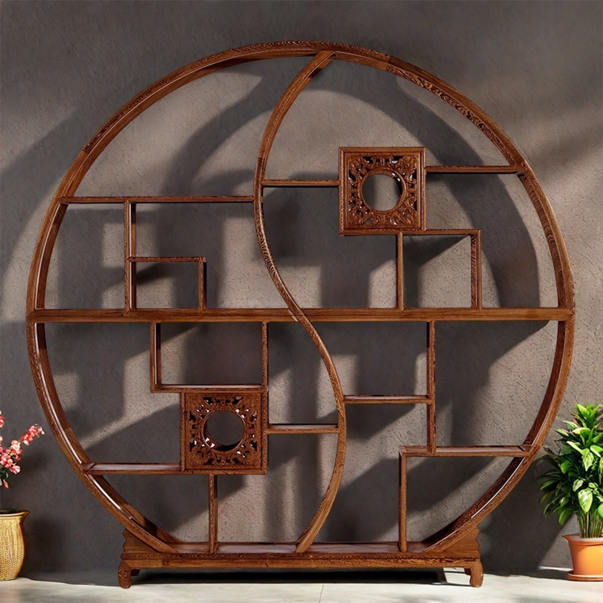 Sleek Surface Designs Round stand displays flower stand potted plants ...