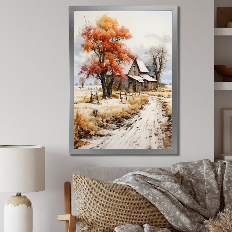 Veiko Farmhouse Seasons II, Argent, H 40 po x l 30 po x P 1,5 po