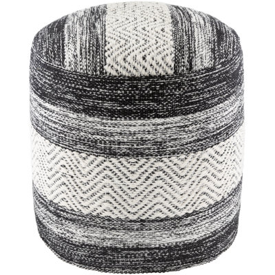 Coldwater 16" Wide Round Pouf Ottoman