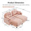 Canapé modulaire Elmsforde avec tissu chenille et dossier capitonné-117093357-129915680