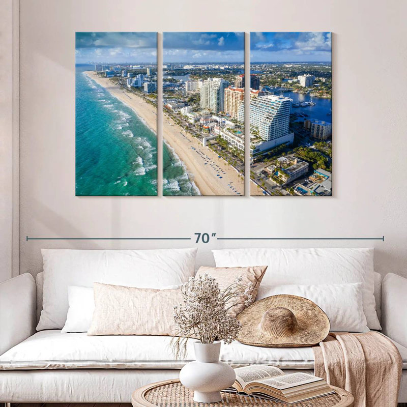 Gillard Aerial Fort Lauderdale Beach, 32" H x 50" W