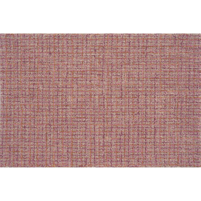 Bryn Hand-Tufted Loop Pile Wool Tweedy Plaid Textured Solid Area Rug Spice Orange Rose Burgundy Tan