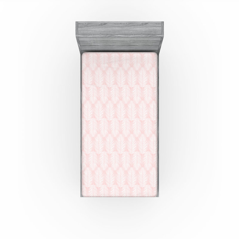 Drap-housse , Rose et blanc, Drap-housse simple TG