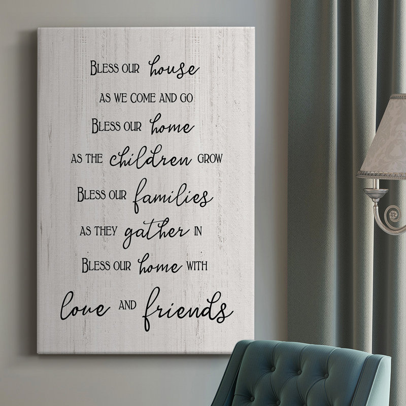 «Love and Friends», art textuel sur toile tendue, H 27 po x l 16 po x P 1 po