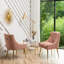 Chaise d'appoint en velours beige Baudel-1563904540