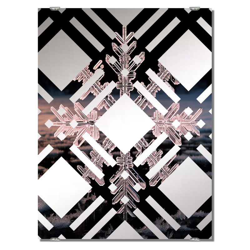 Fevrier - Miroir mural paysage d'hiver MIR139946, 32 po x 24 po