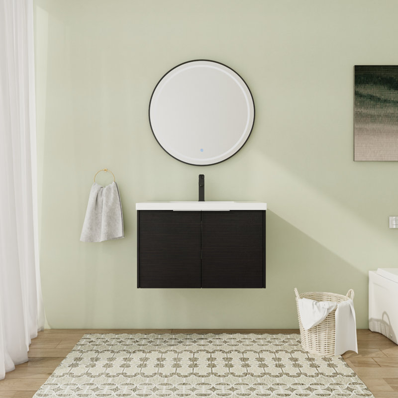 Ensemble de meuble-lavabo mural simple 29 po Kereb