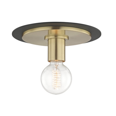 Plafonnier semi-encastré 1 lumière 14 po Milo