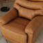 Fauteuil inclinable et pivotant en cuir fleur Norivelle Antilope-30543141