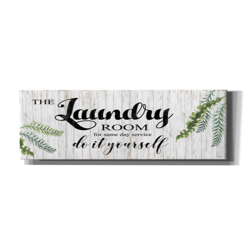 Farmingville The Laundry Room by Cindy Jacobs, 12" H x 36" W x 1.5" D