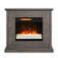 Foyer électrique duraflame, gris vieilli