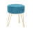 Velvet Round Footstool Ottoman-441920979