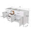 Meuble-lavabo double 72 po - Meuble autoportant sans comptoir - Blanc