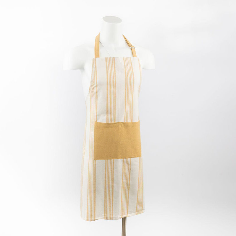 Funsch Cotton Bib Apron, Taupe