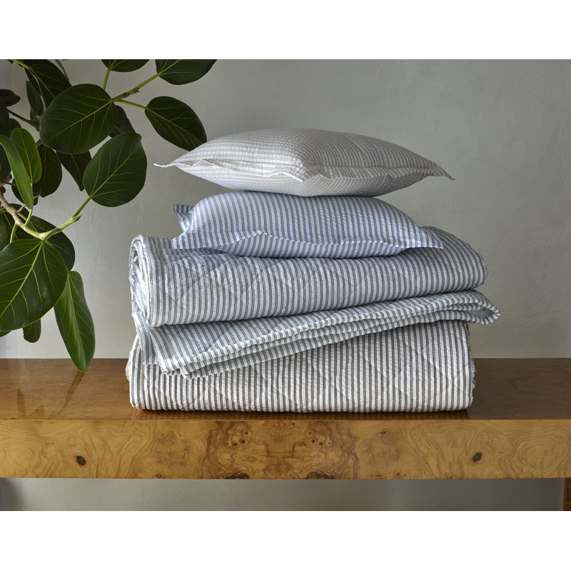 Matteo Quilt, Bark Striped, Full/Queen Quilt