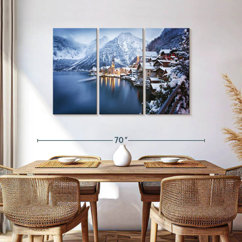 Sebbie Wintry Hallstatt, 36" H x 57" W