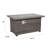Outdoor Aluminum Rattan Fire Pit Table