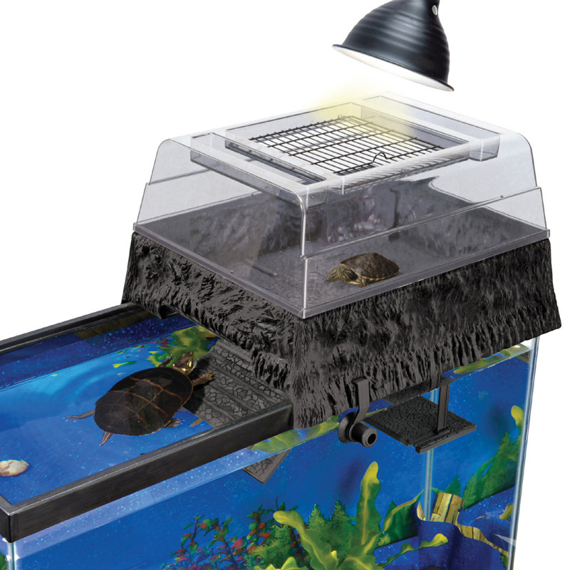 Penn Plax 55 Gallon Turtle Terrarium Above Tank Basking Platform 