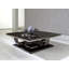 Solid Wood Floor Shelf Coffee Table with Storage