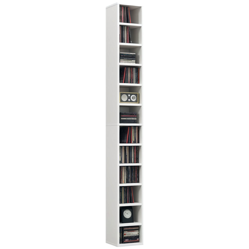 175cm H Media Shelves, Black