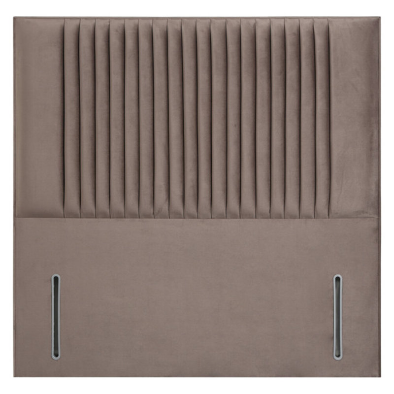 Rine Upholstered Headboard, Velvet, Plush Mole, Super King (6')