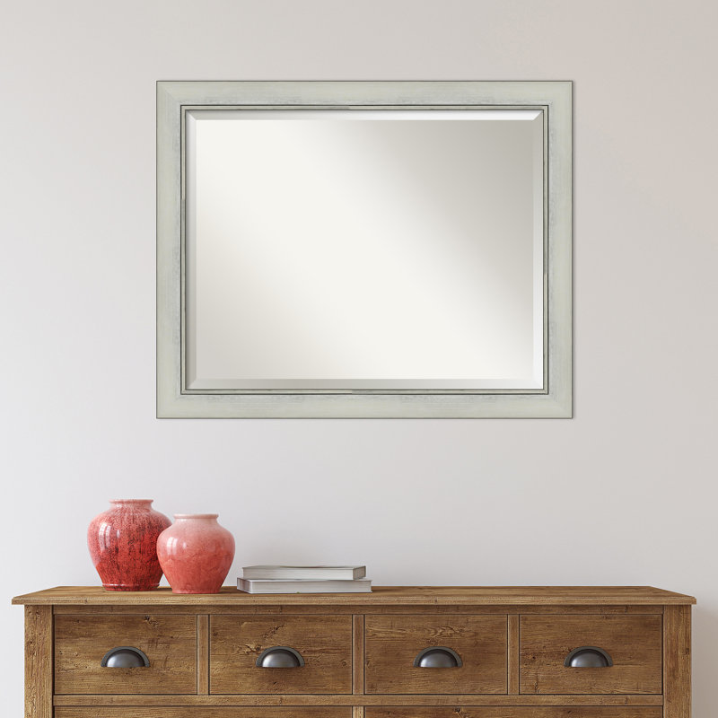 Miroir de salle de bain Kellison, Noir / argent, 26 po x 32 po