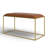 Alverez Genuine Leather Upholstered Bench