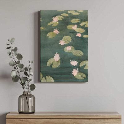 Watercolor Water Lillies II by Grace Popp Canvas Art Print